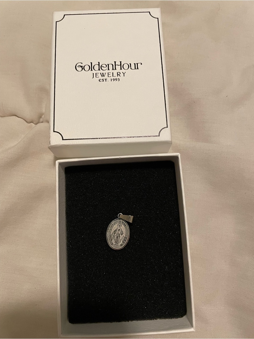 NWT - Goldenhour 14k silver plated finish pendant